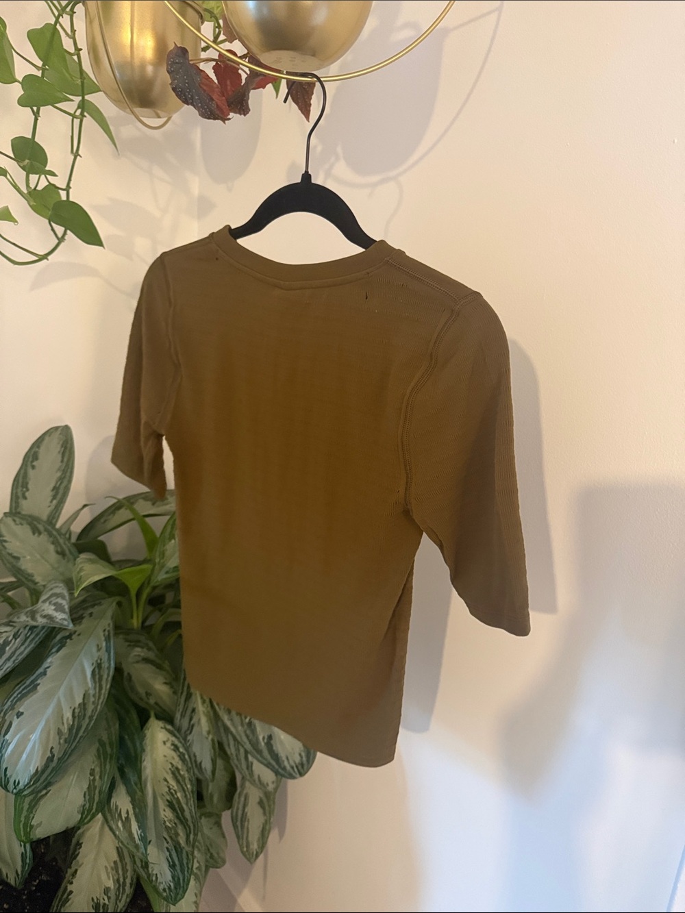 CALIA Olive Focus Seamless Crop Tee- Women - Picture 3 of 4